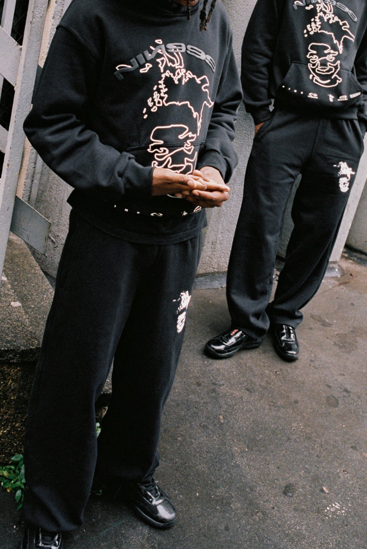 Uniform Sweatpants  - Multi Logo [black]